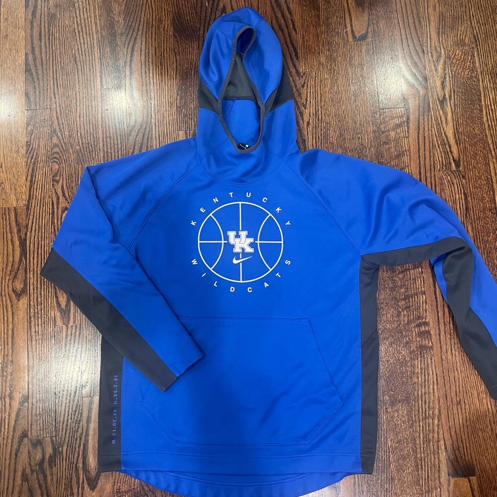Nike Blue Hooded Kentucky Dri-Fit Sweatshirt